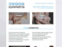 Tablet Screenshot of fysiosymmetria.fi